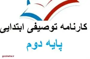 کارنامه توصیفی دانش آموز تیزهوش پایه دوم