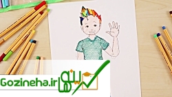 آموزش نقاشی آدمک با روان نویس پوینت 88 استابیلـــــــو