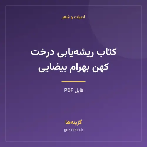 جلد فایل کتاب ریشه‌یابی درخت کهن بهرام بیضایی (PDF)